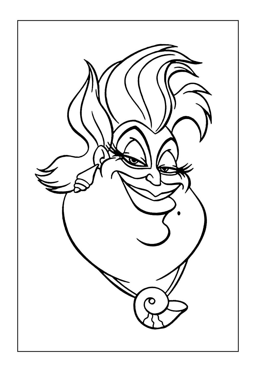 Desenho da Úrsula para colorir