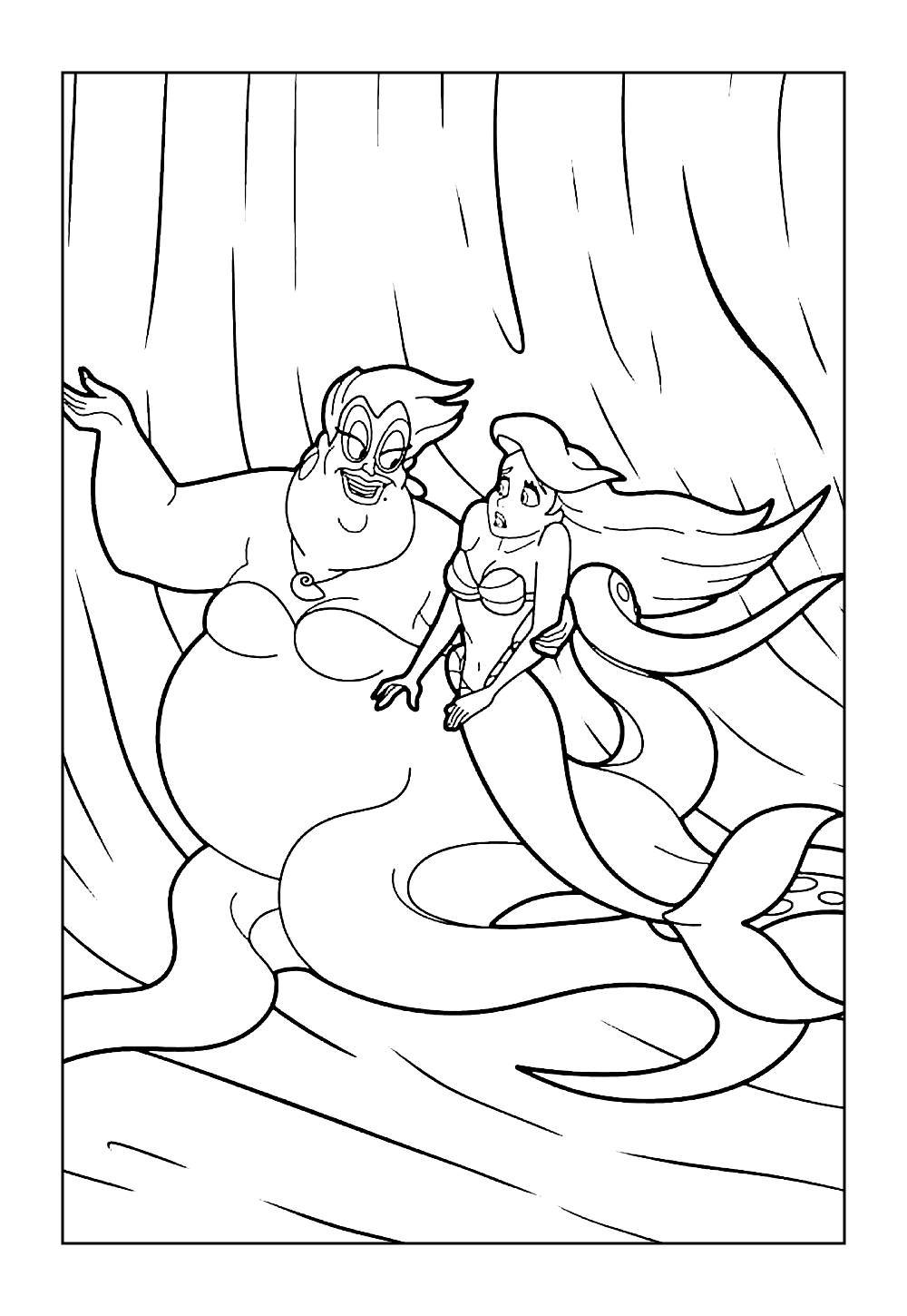 Desenho da Úrsula (Pequena Sereia)