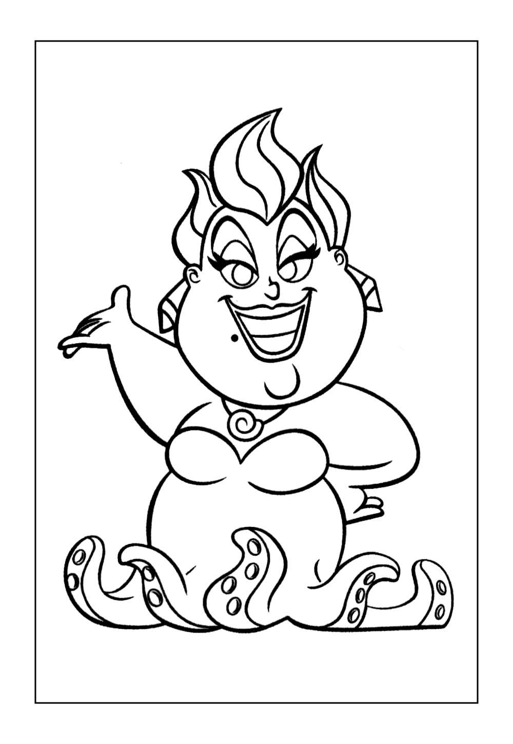 Úrsula para colorir