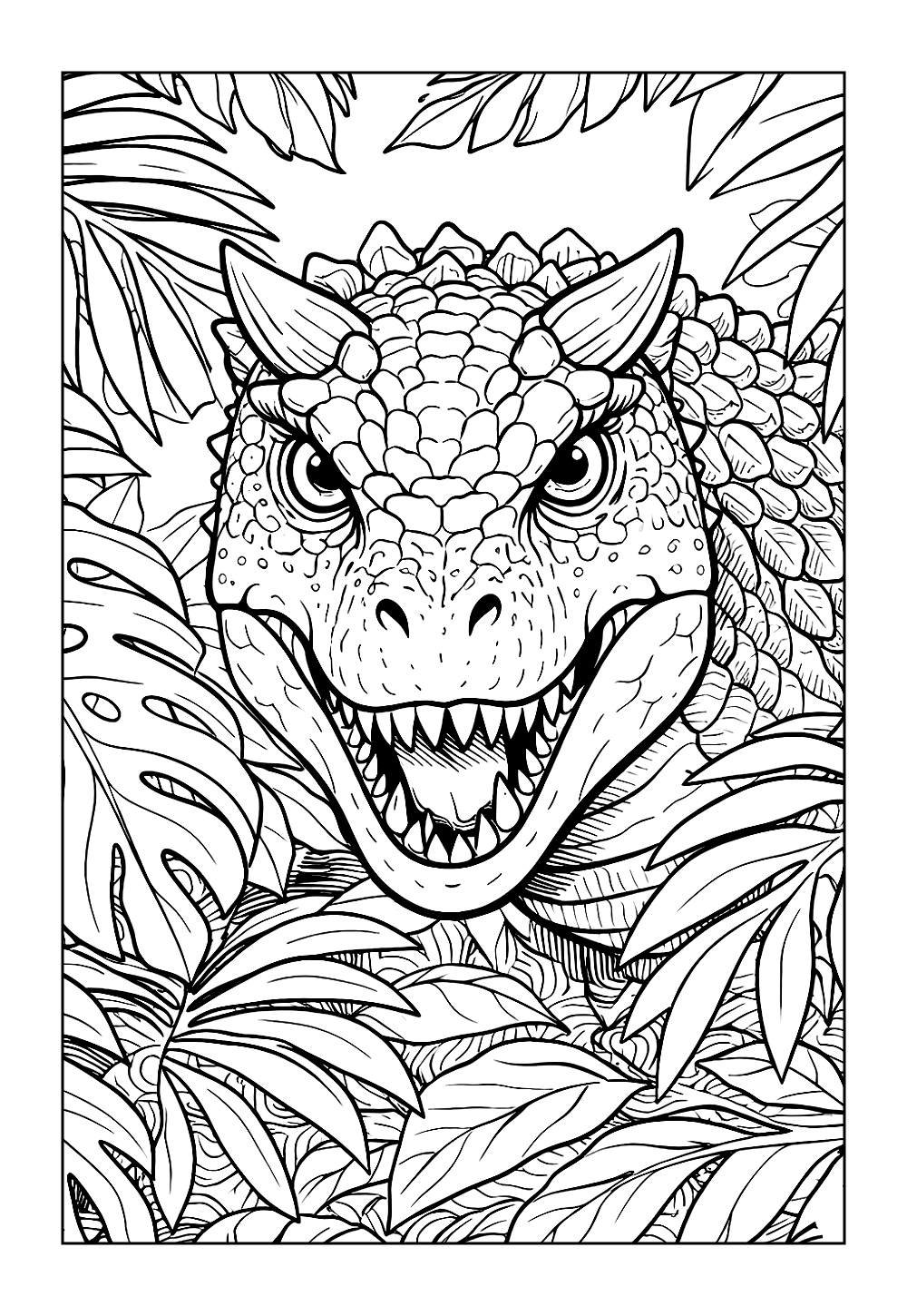 Desenho do Carnotauro para colorir