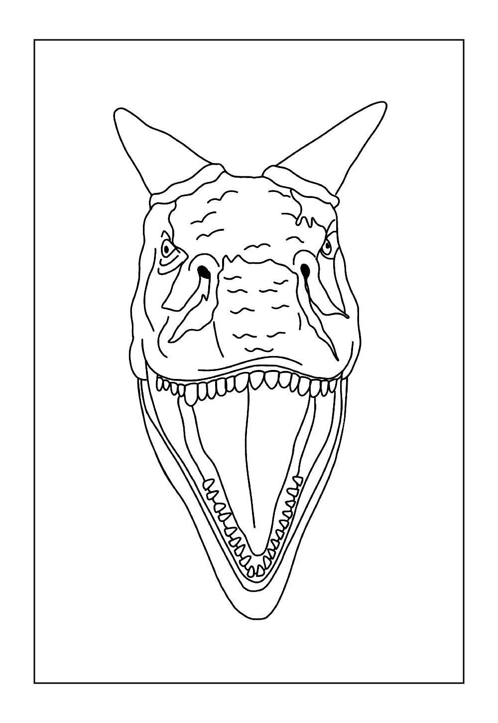 Dinossauro Carnotauro para colorir