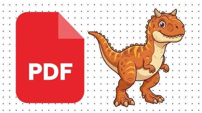Desenhos do Carnotauro em PDF