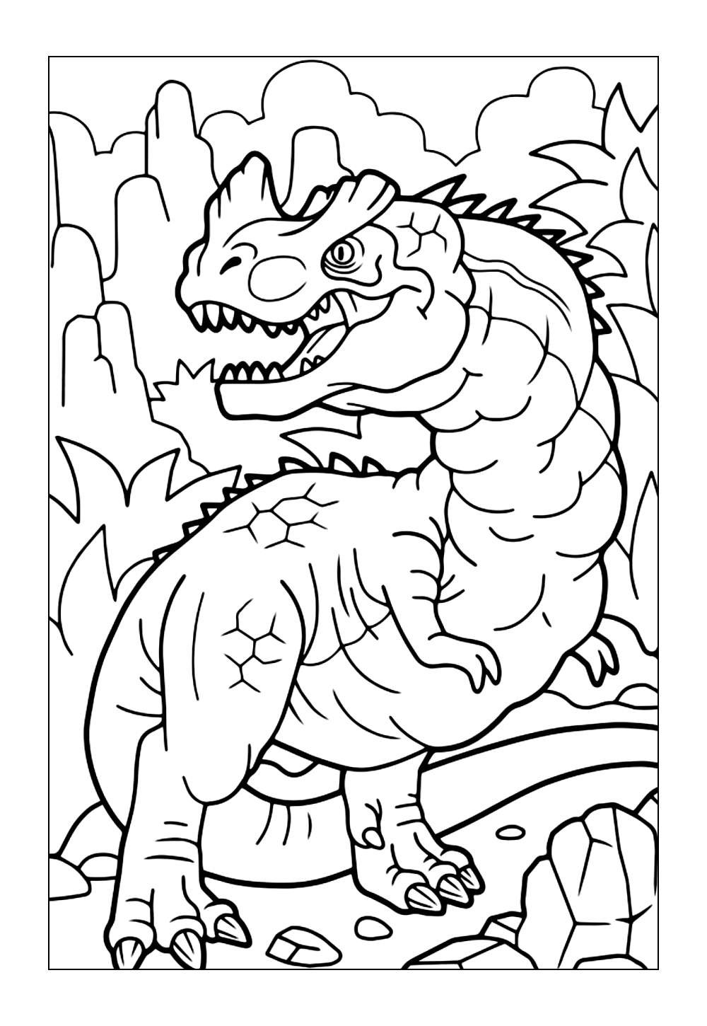 Desenho do Ceratossauro para colorir