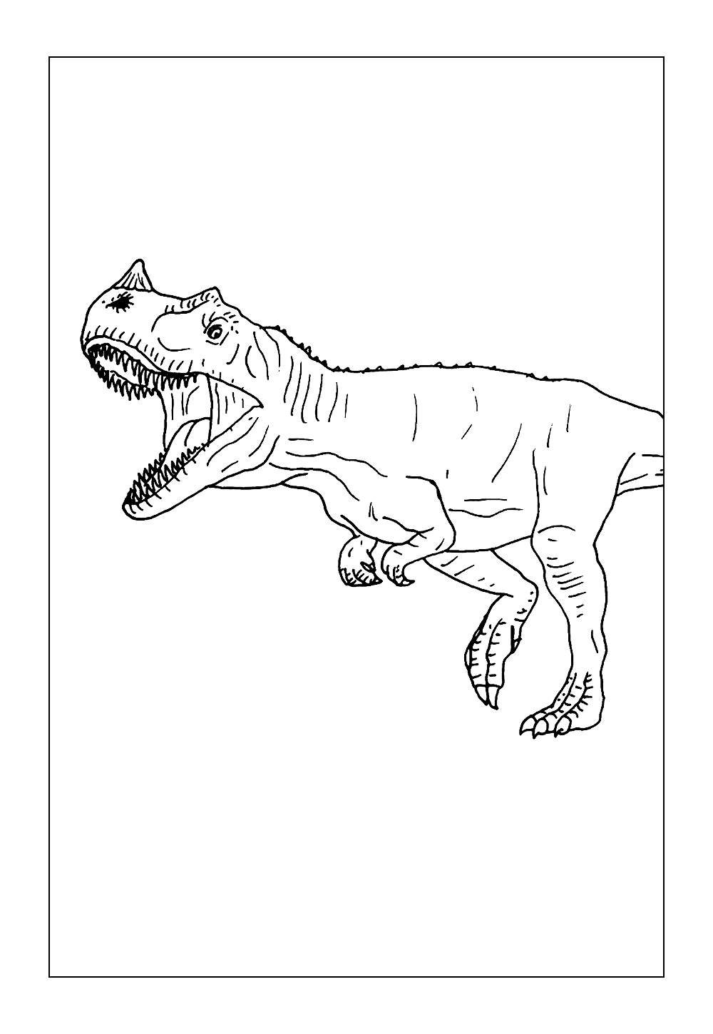 Desenho do Ceratossauro para colorir