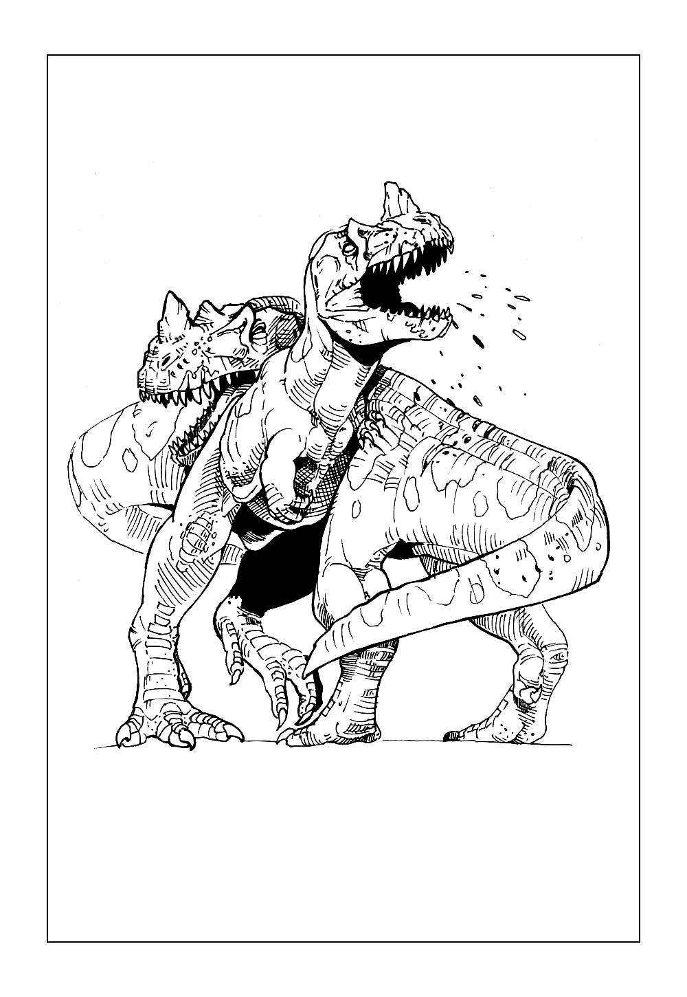 Desenho do Dinossauro Ceratossauro para imprimir