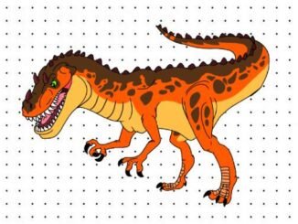 Desenhos do Ceratossauro para pintar