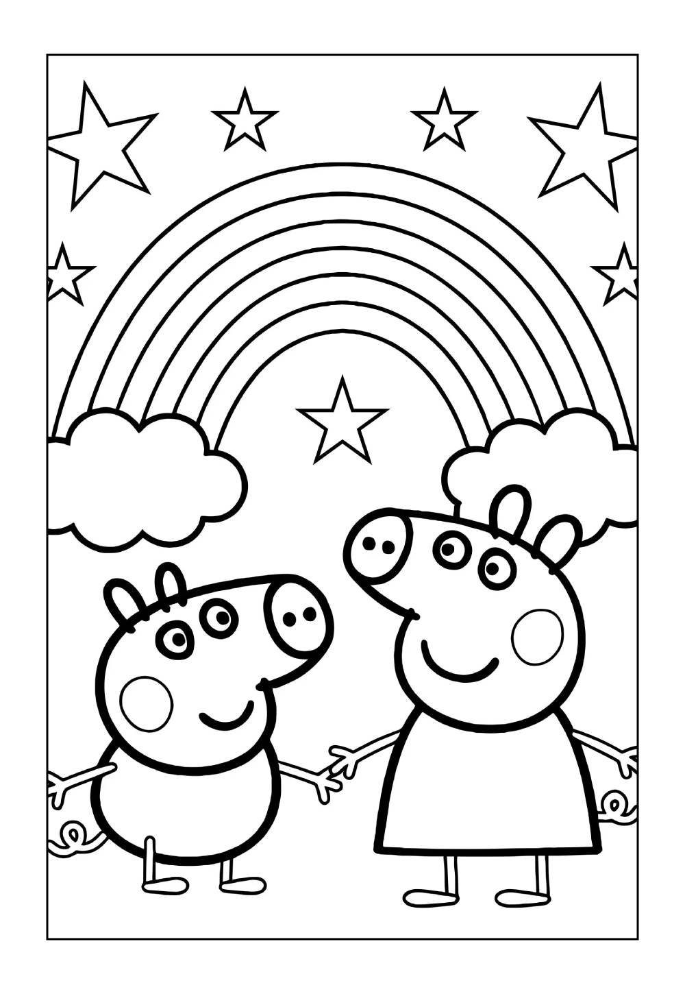 Desenhos do George Pig para pintar