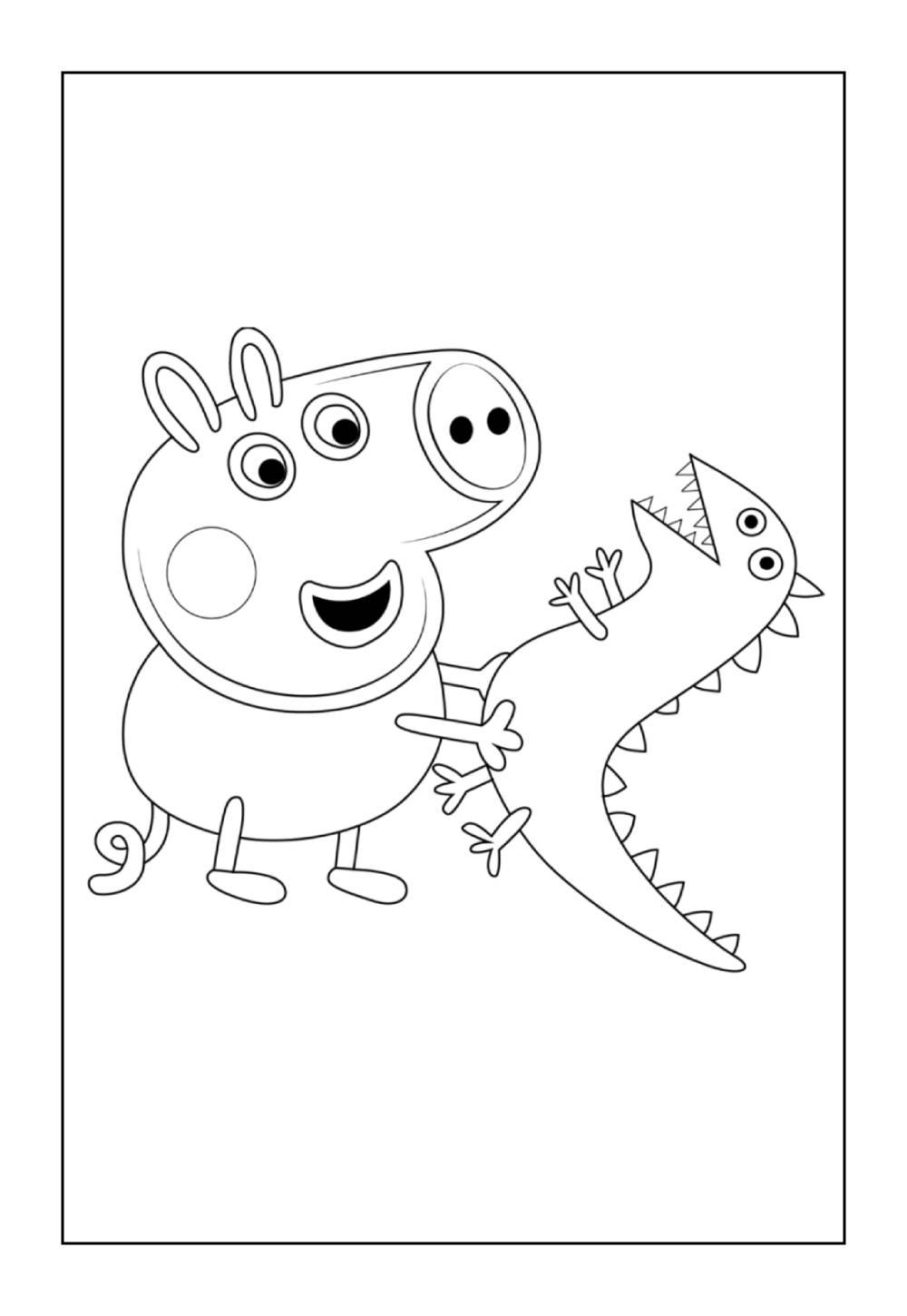 Desenhos do George Pig para colorir