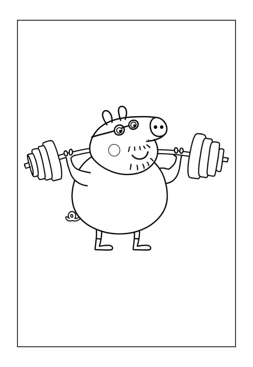 Desenho do George Pig para pintar