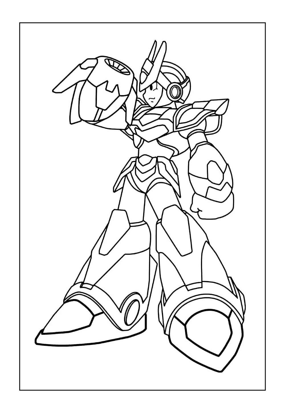 Mega Man para colorir