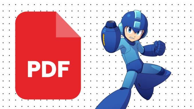 Desenhos do Mega Man em PDF