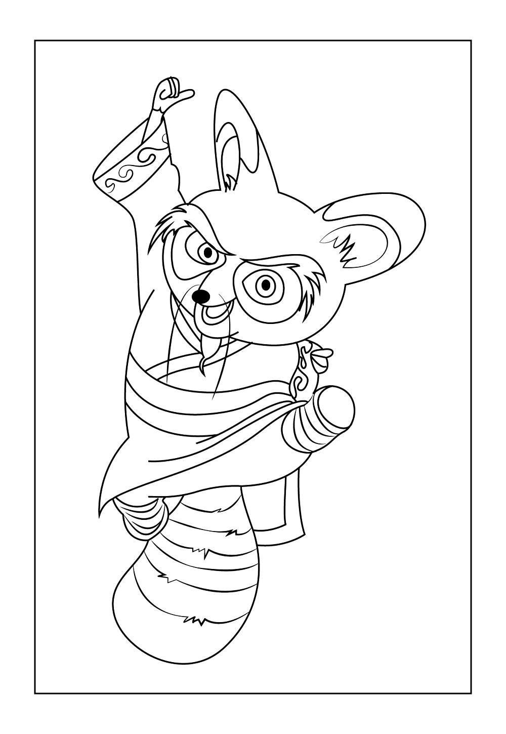 Desenho do Mestre Shifu