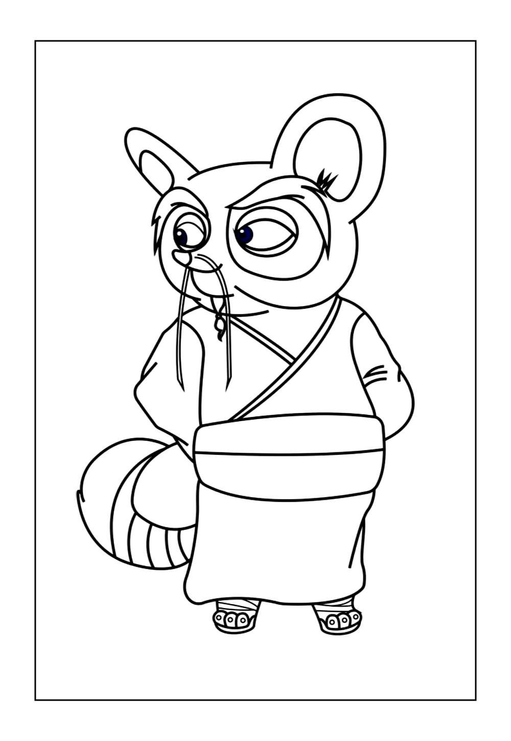 Desenho do Mestre Shifu