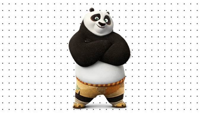 Desenhos do Panda Po para colorir