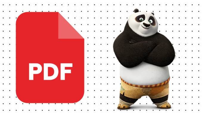 Desenhos do Panda Po em PDF