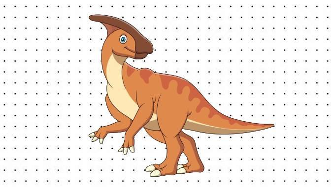 Desenhos do Parassaurolofo para colorir