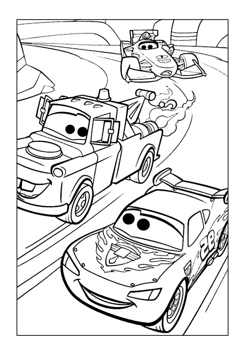 Desenho de Carros para pintar