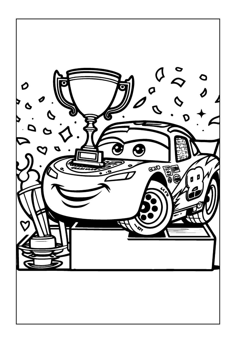 Desenho do Relâmpago Mcqueen