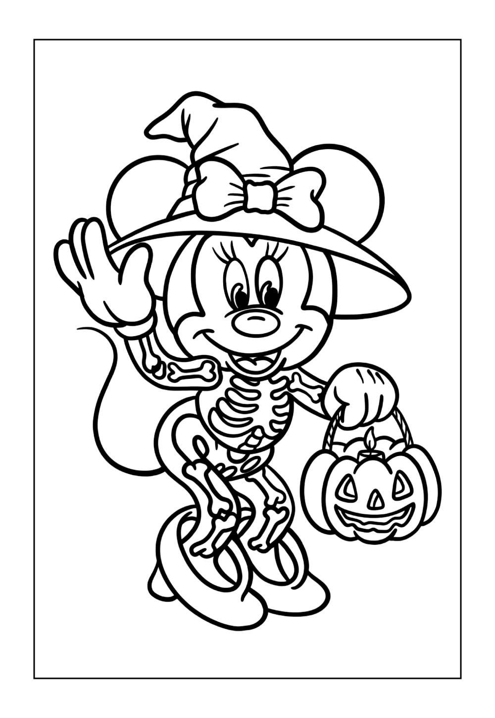 Desenho Fofo de Halloween para colorir