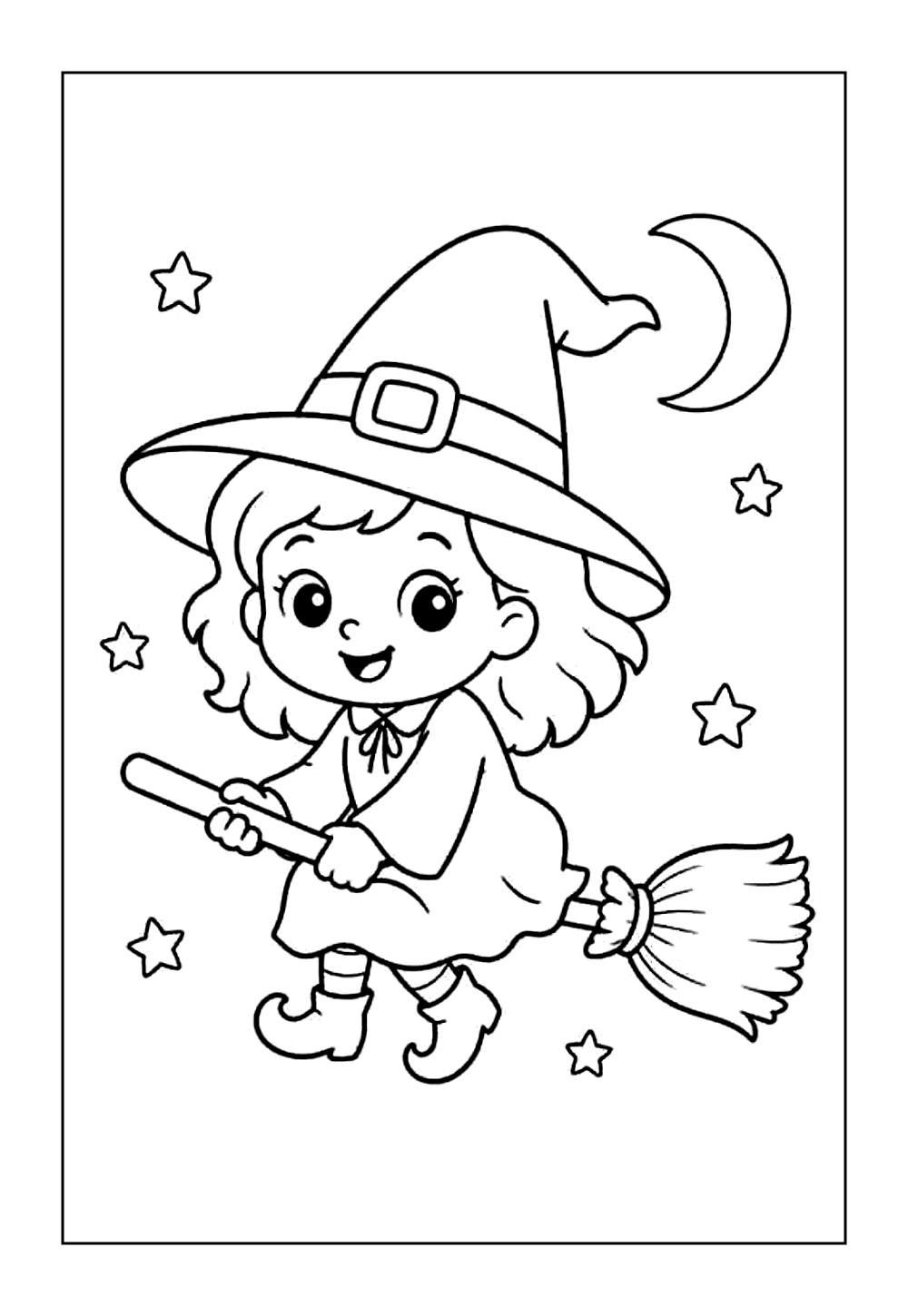 Desenho de Halloween para colorir
