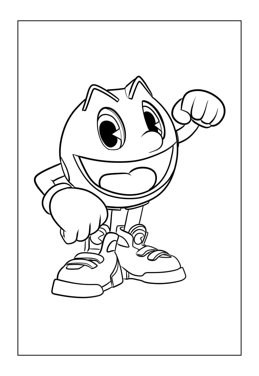 Desenho do Pac-Man para colorir