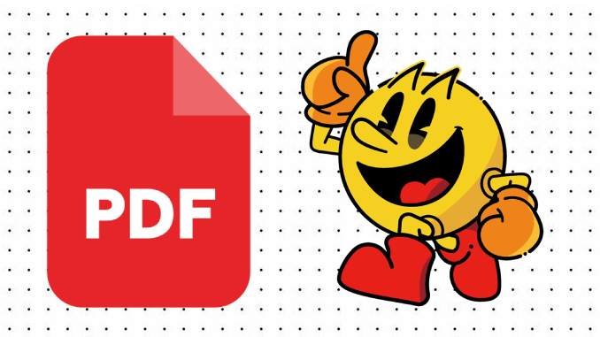 Desenhos do Pac-Man em PDF