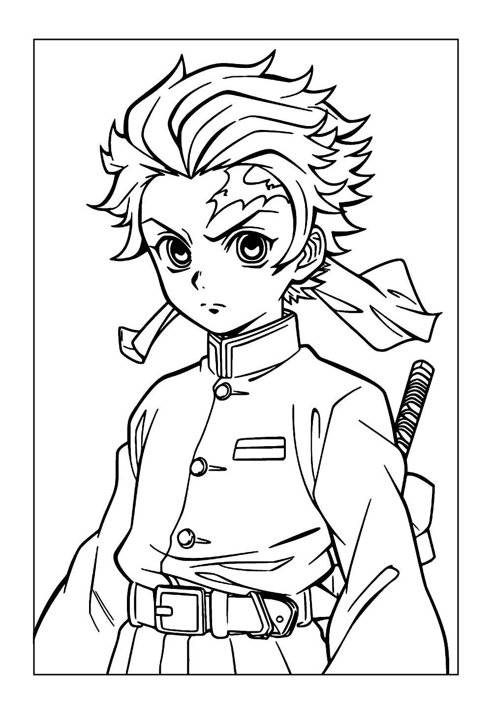 Desenhos de Tanjiro Kamado para colorir