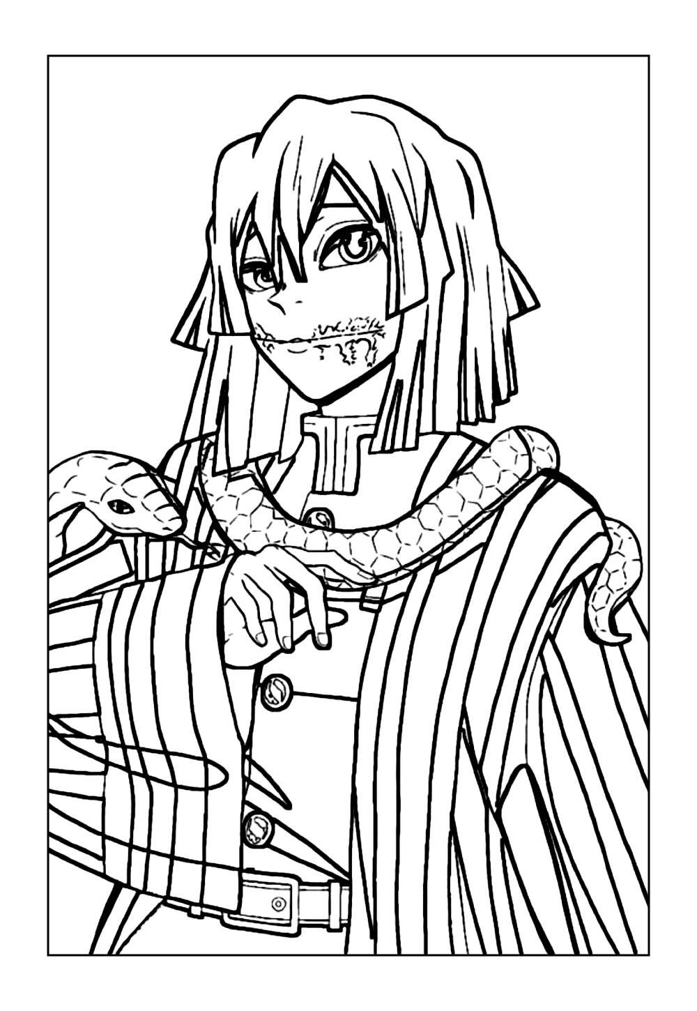 Desenhos de Anime para colorir
