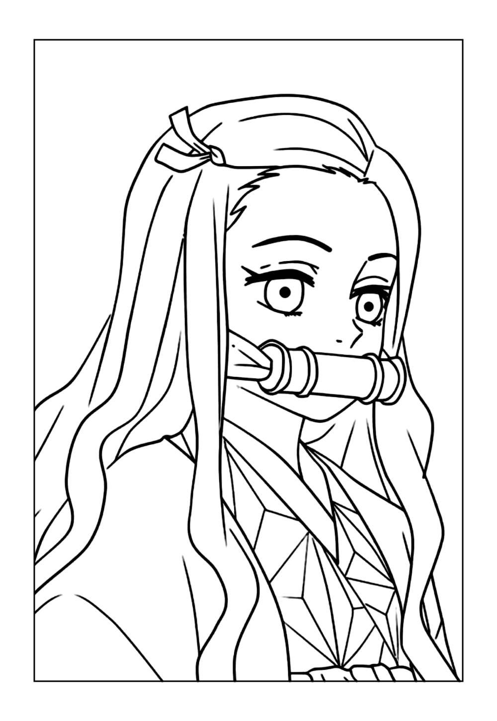 Desenhos de Nezuko Kamado para colorir